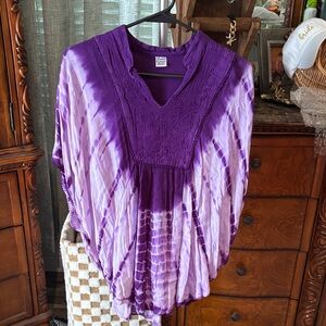 Elegant Purple Women's Tunic Top